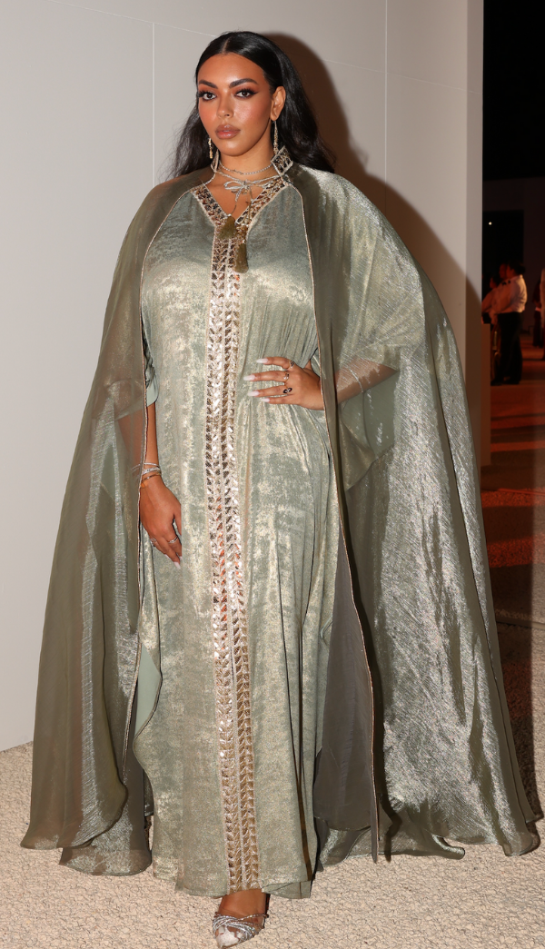 Ameni Esseibi stuns in our Malaki Embellished Abaya