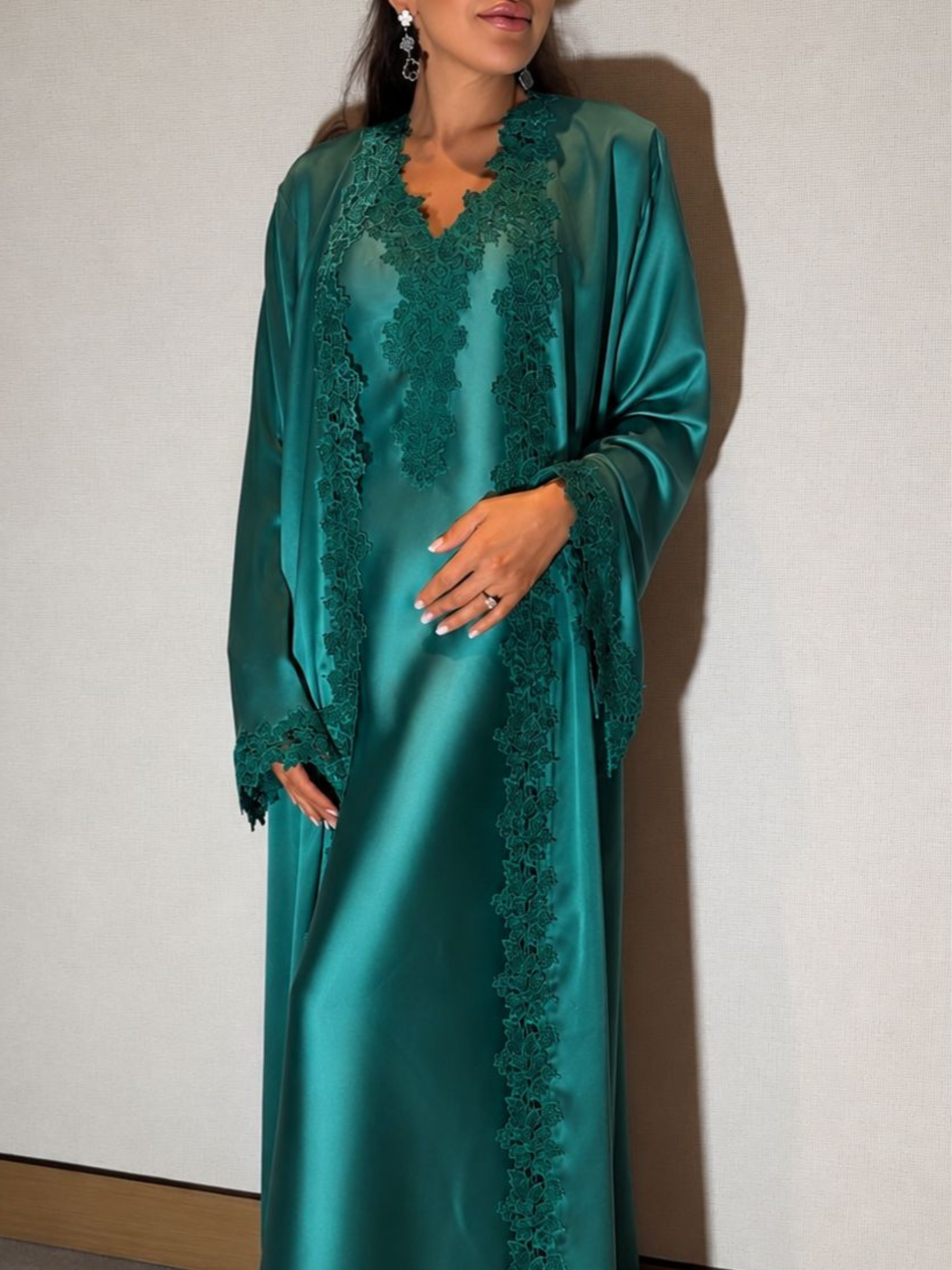 HAJAR EMERALD GREEN ABAYA