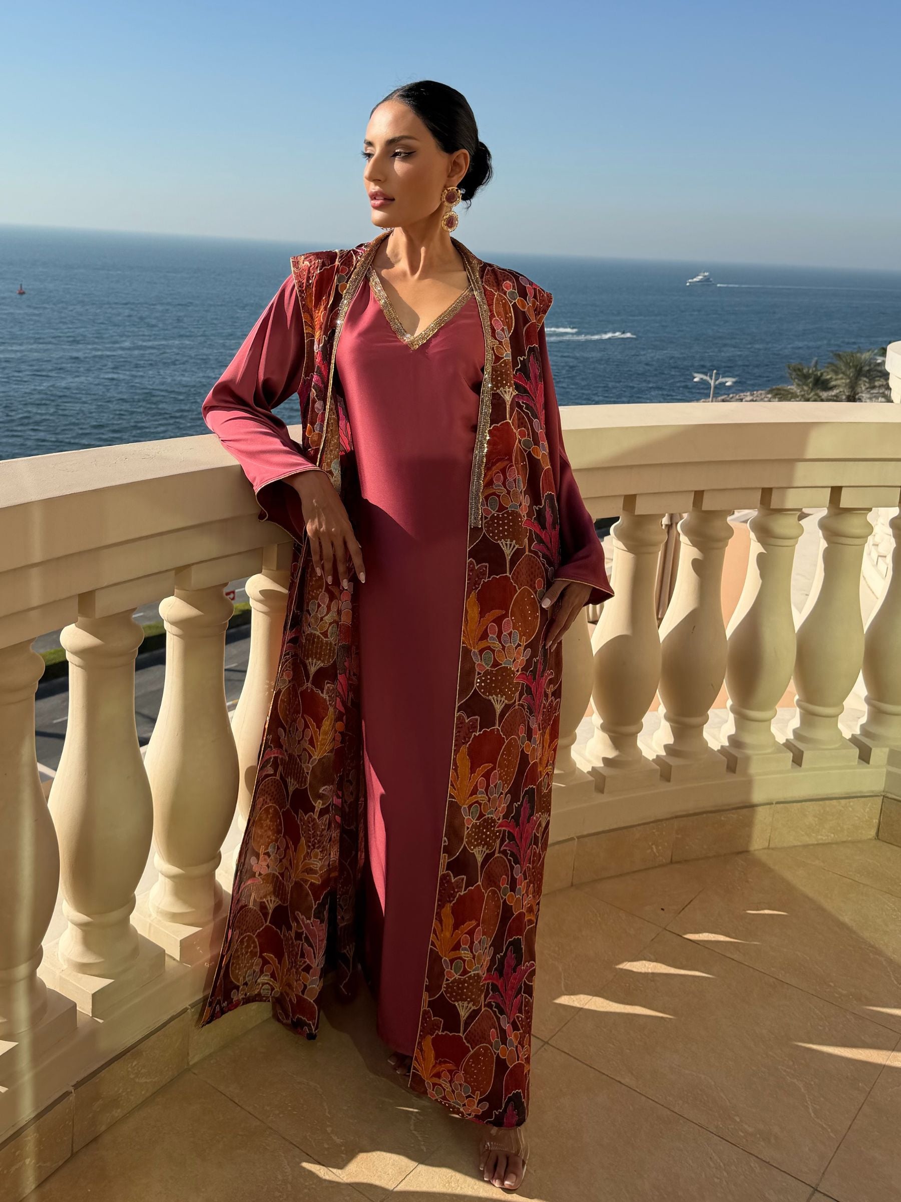 BLOOM EMBROIDERED KAFTAN