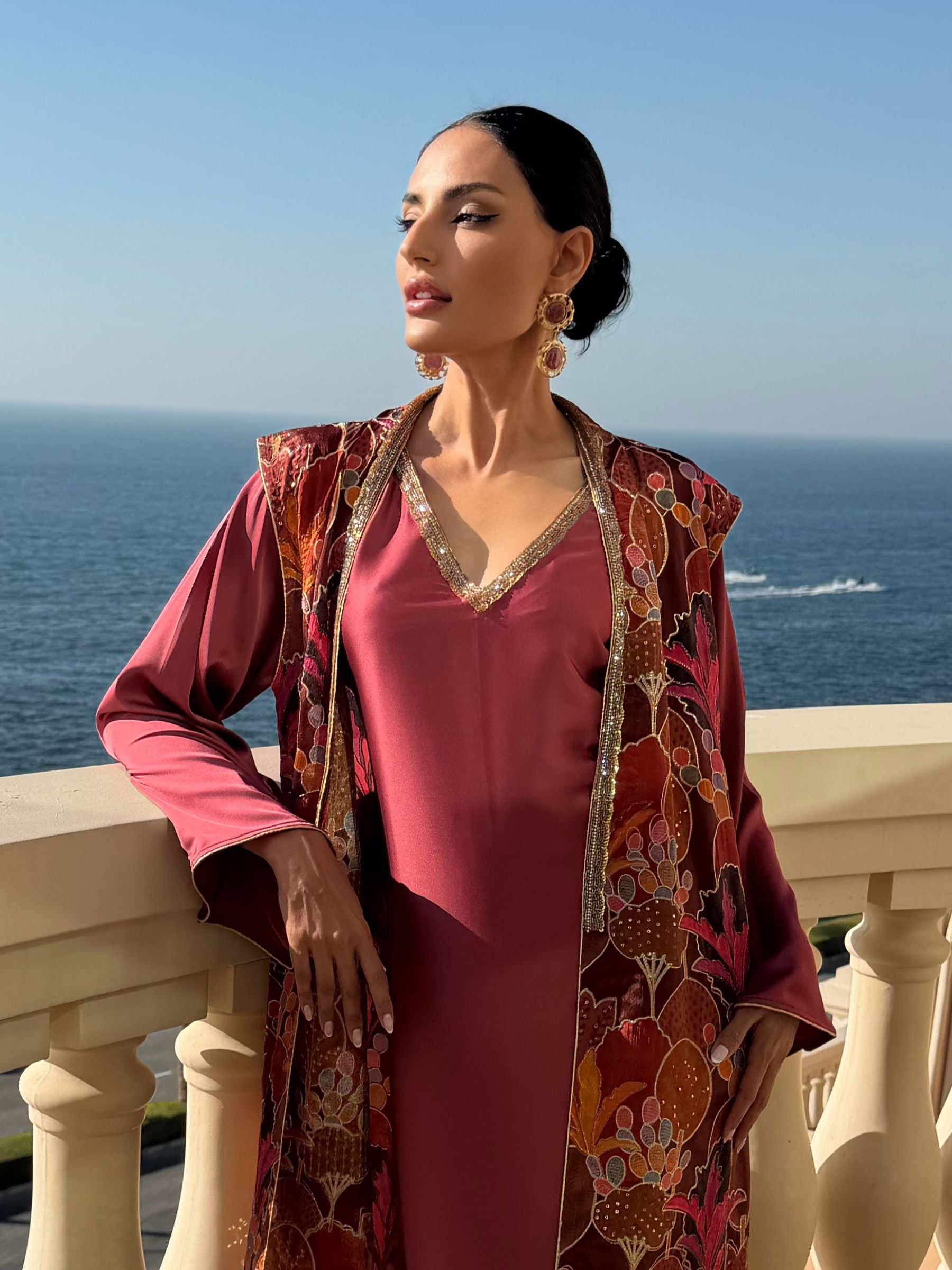 BLOOM EMBROIDERED KAFTAN