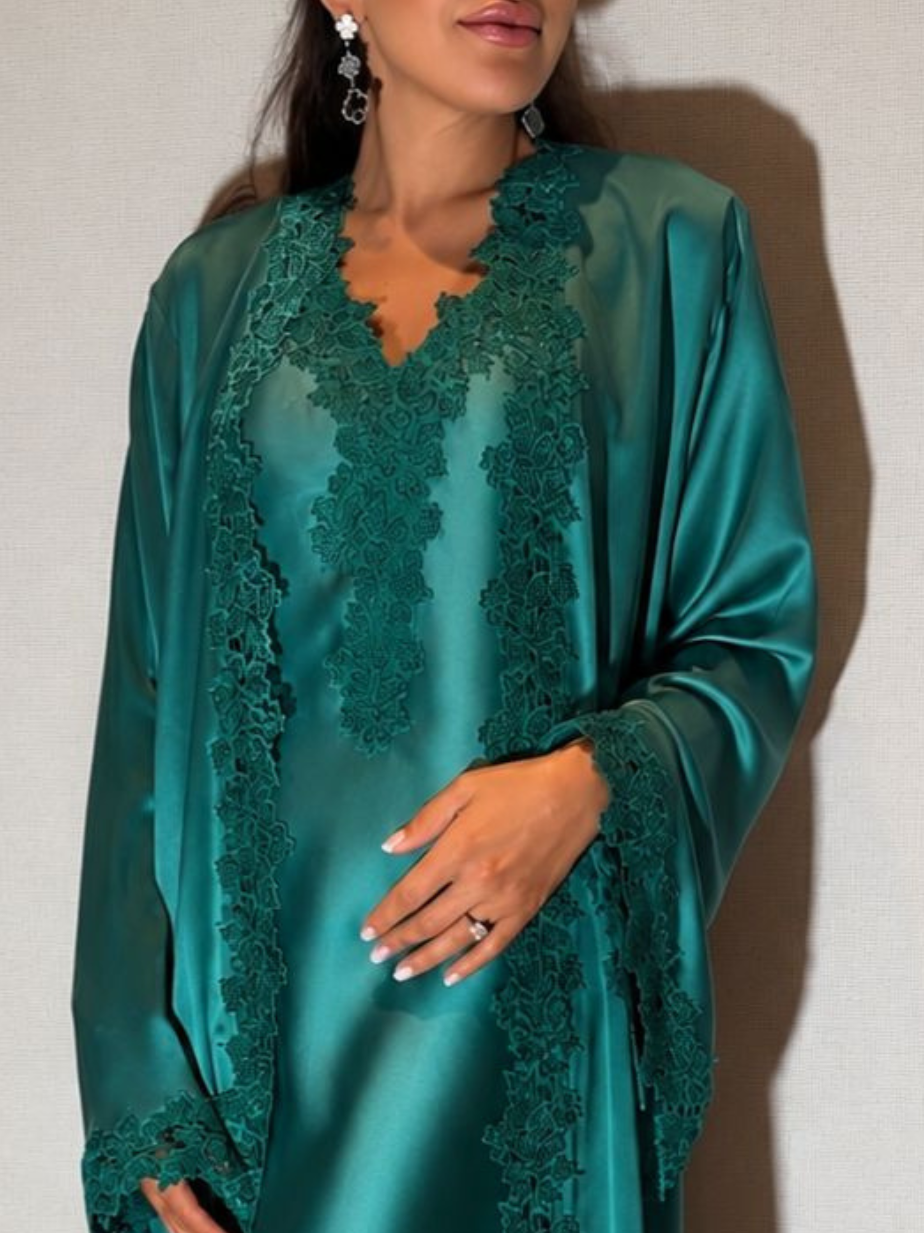 HAJAR EMERALD GREEN ABAYA