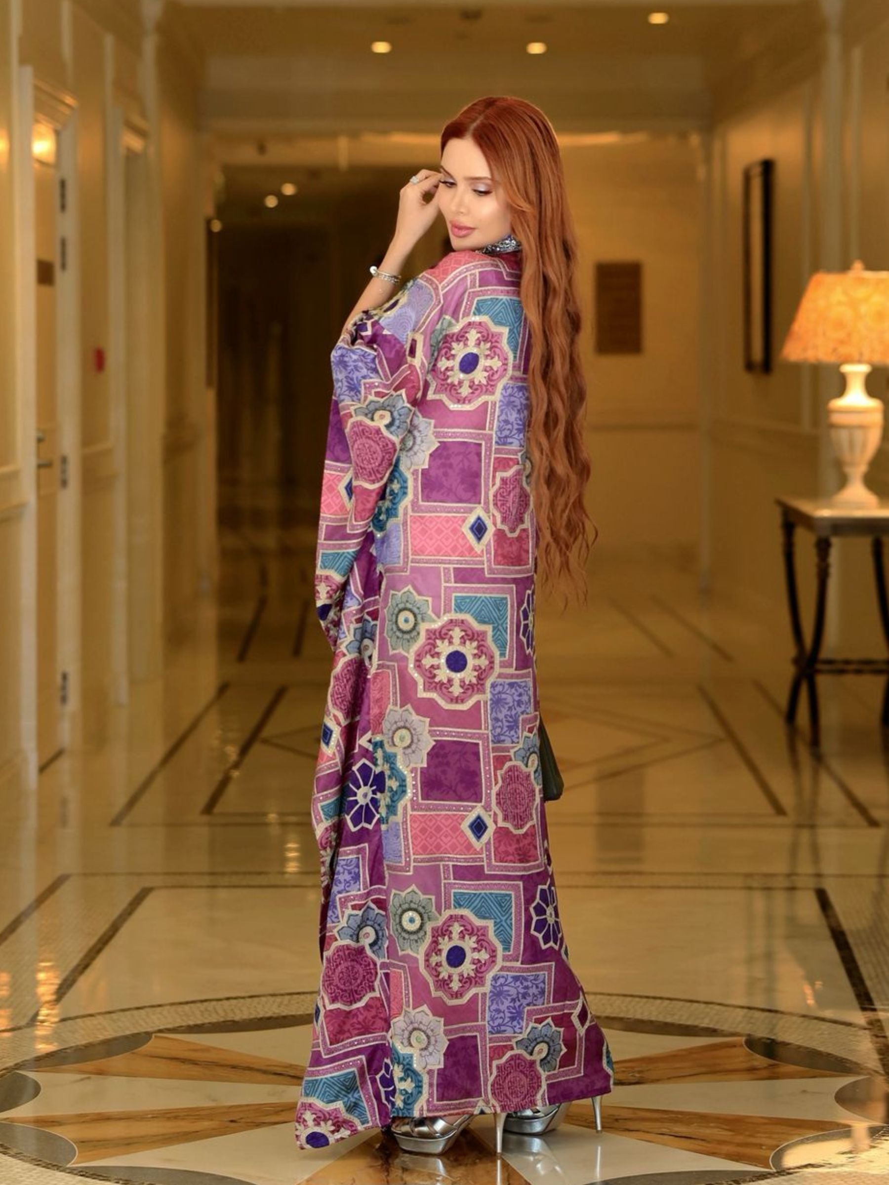 RANIA PURPLE KAFTAN