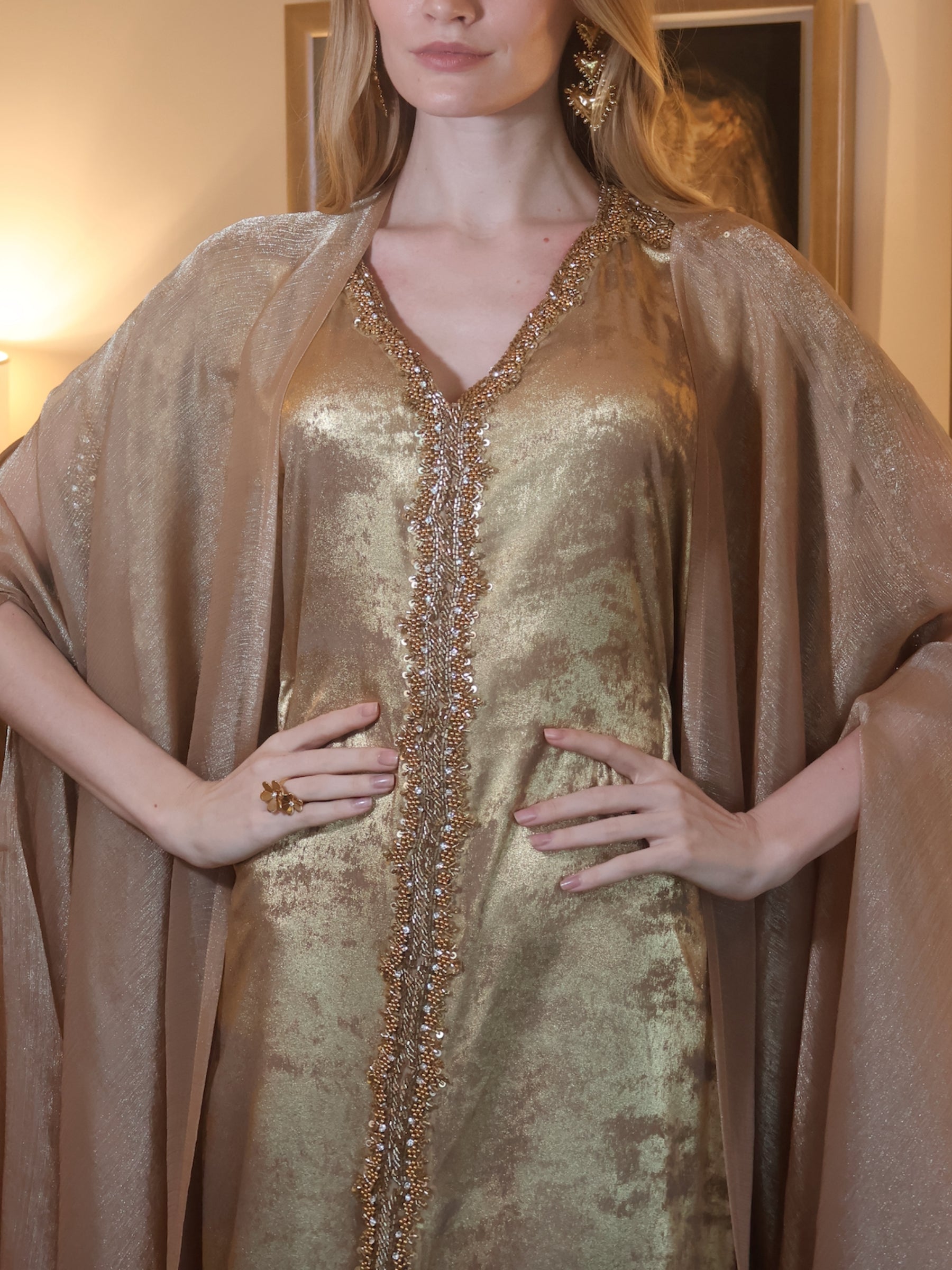 MIRA GOLD KAFTAN
