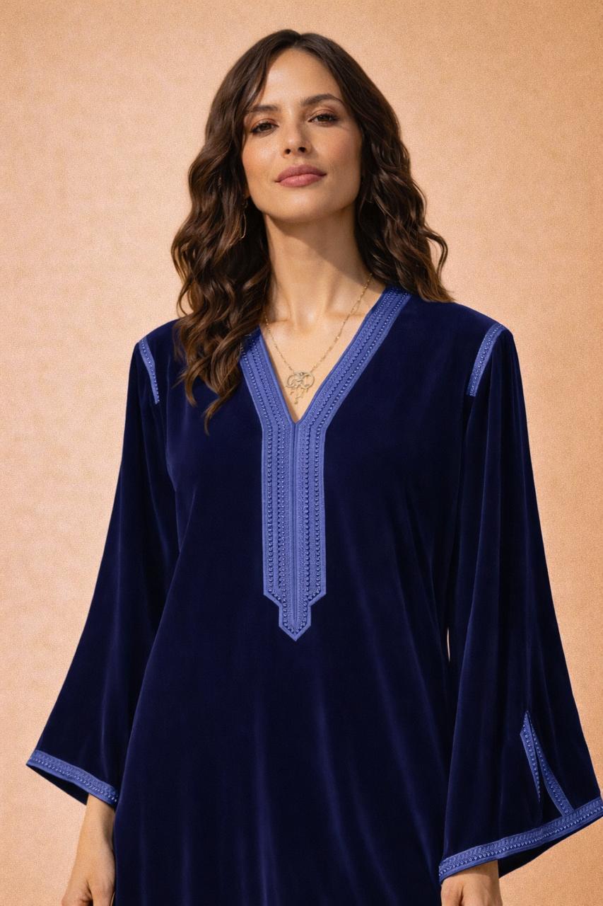 SANAA VELVET NAVY BLUE