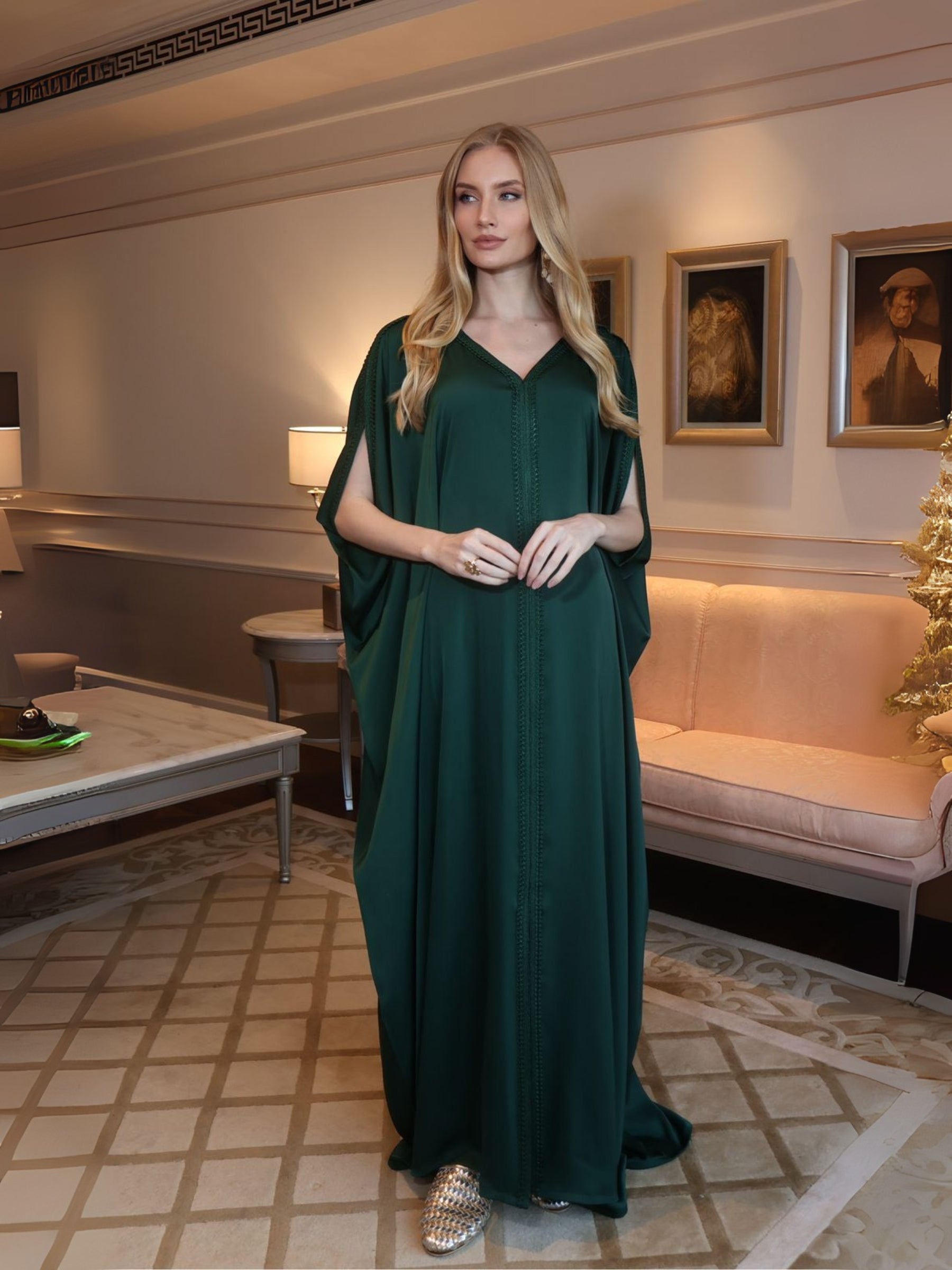 AMARA EMERALD KAFTAN
