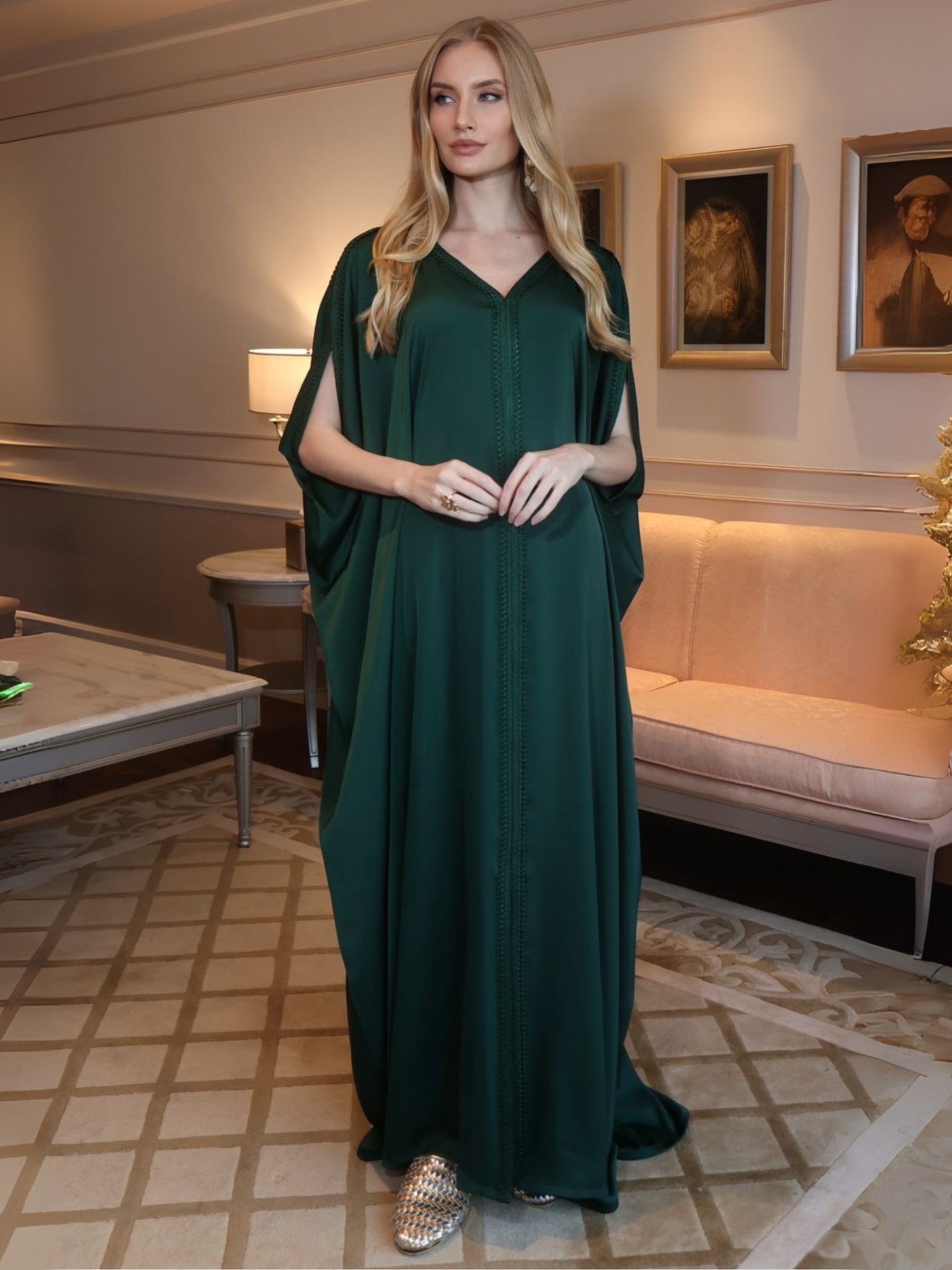AMARA EMERALD KAFTAN