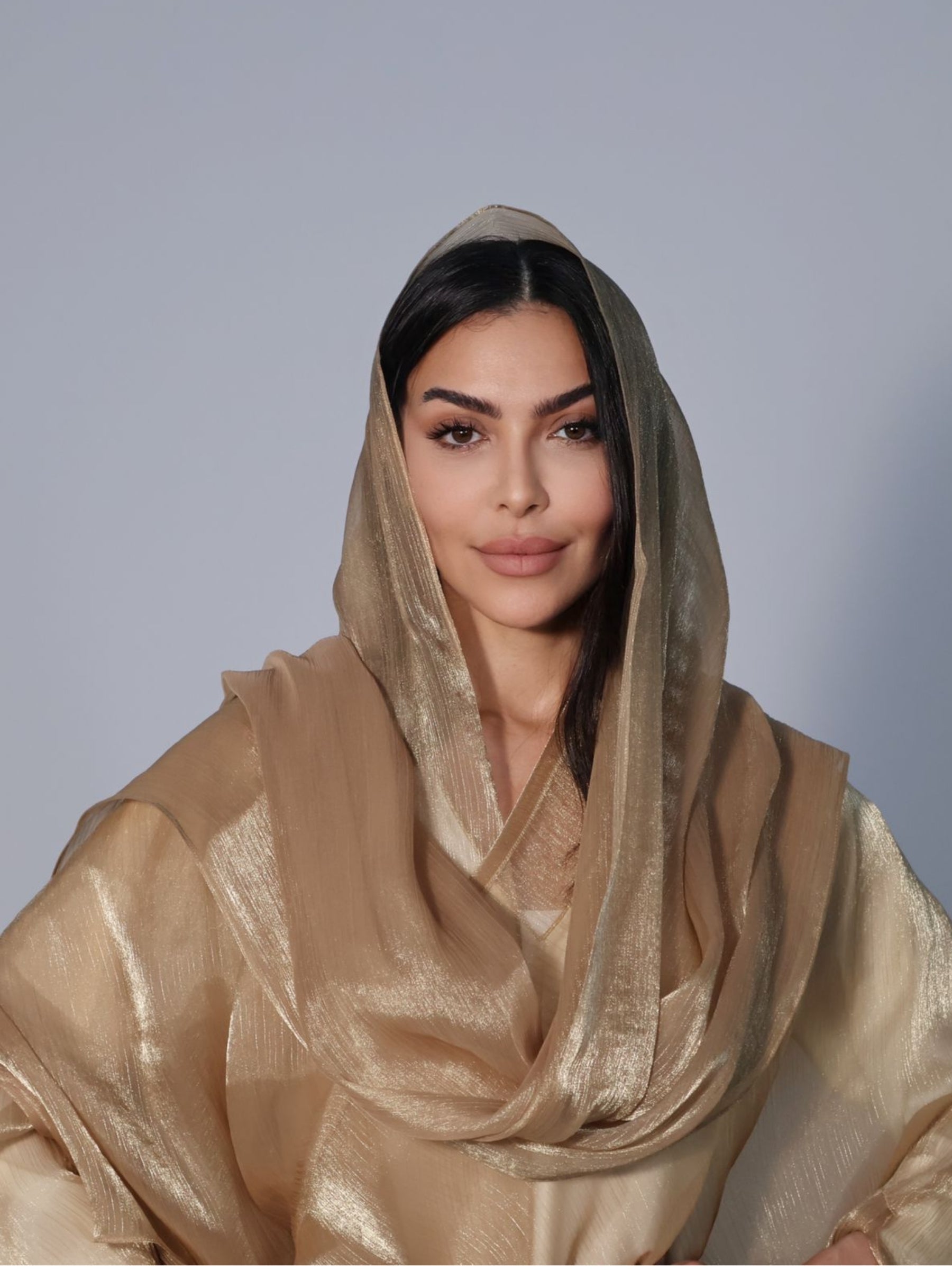 SHAWL ORGANZA BEIGE