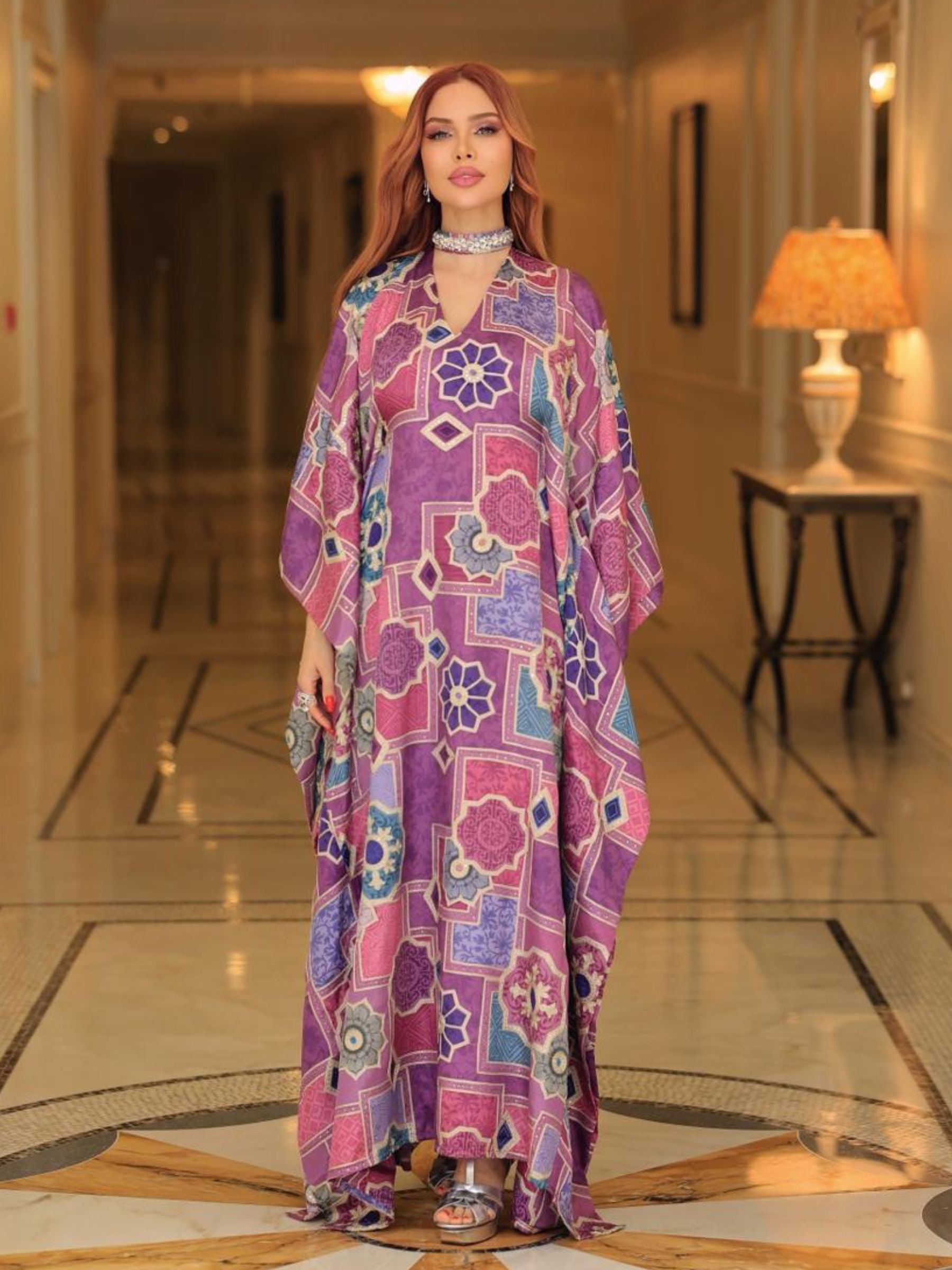 RANIA PURPLE KAFTAN