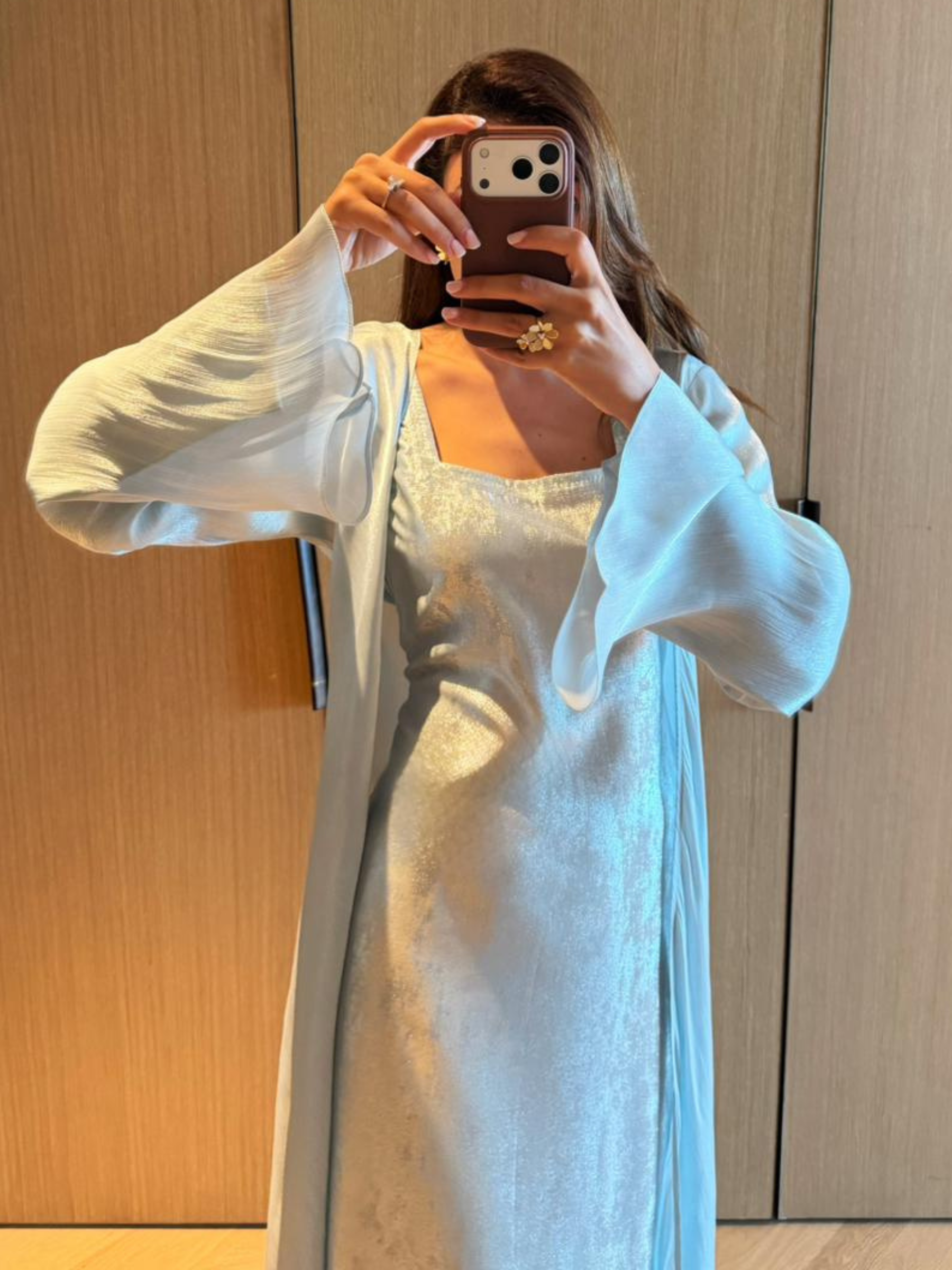 GIGI POWDER BLUE ABAYA