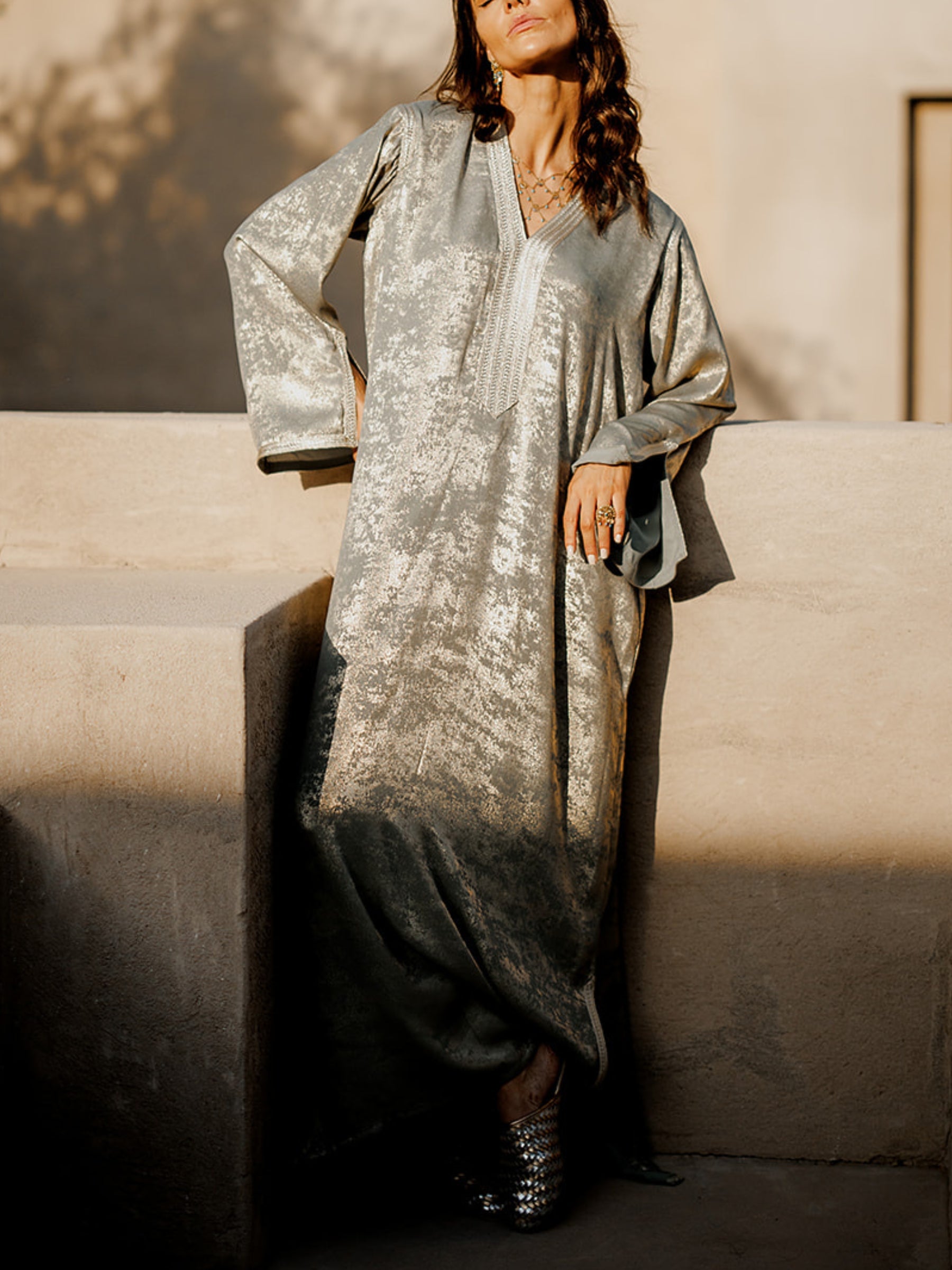 SOHA OLIVE GREEN KAFTAN