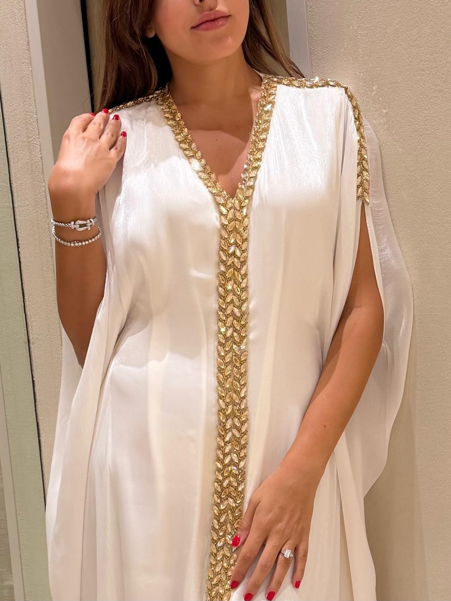 AMAYA GOLD EMBROIDERED KAFTAN