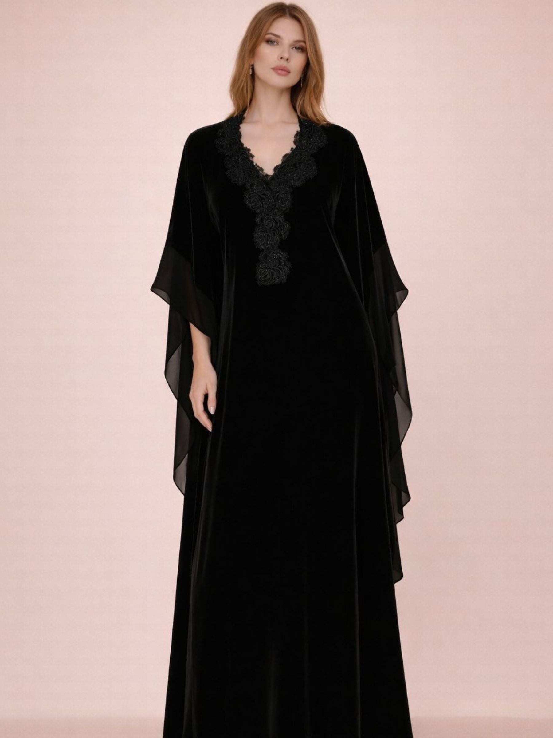 AIZAA VELVET KAFTAN