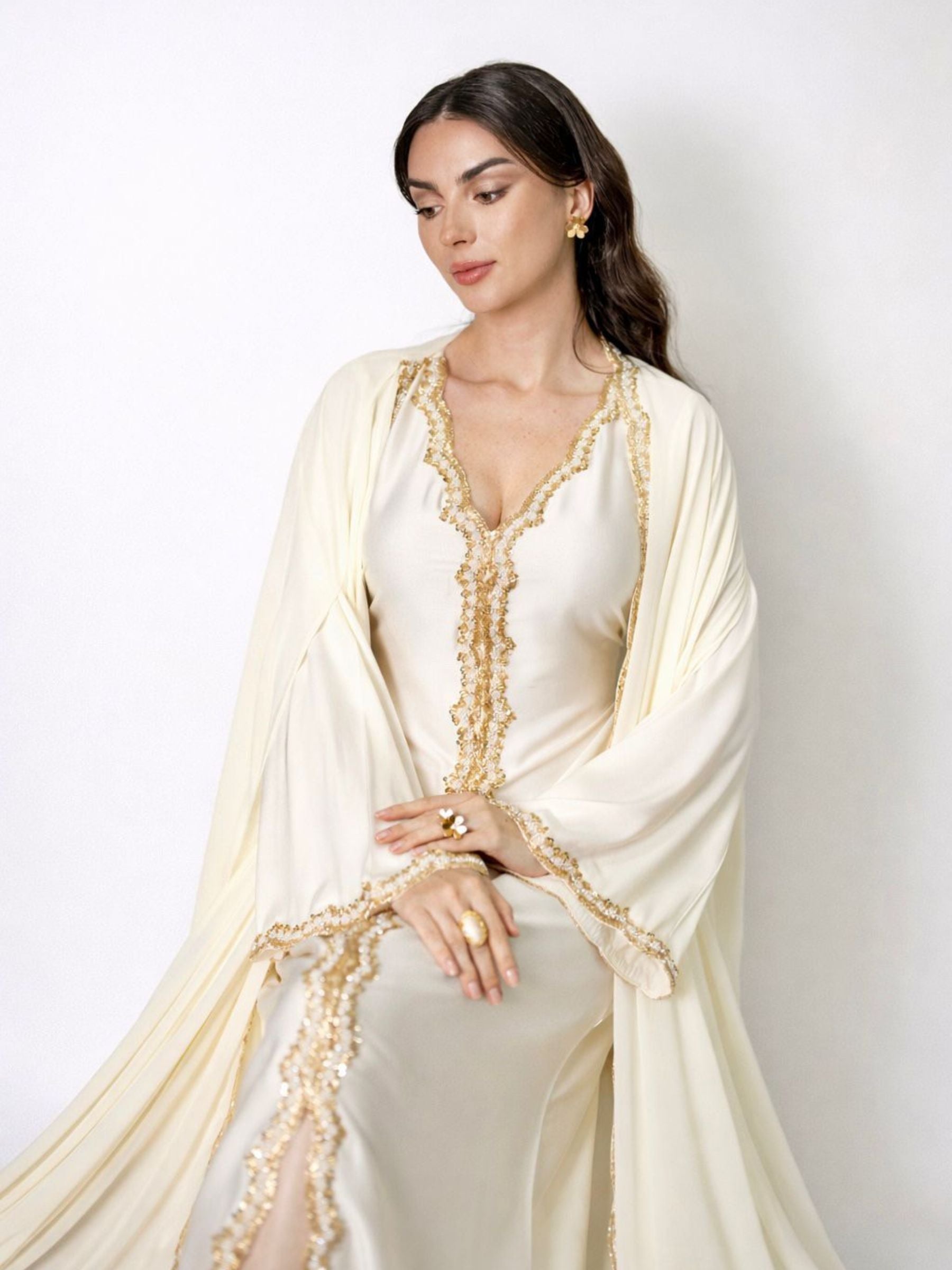 TALIA OFFWHITE KAFTAN