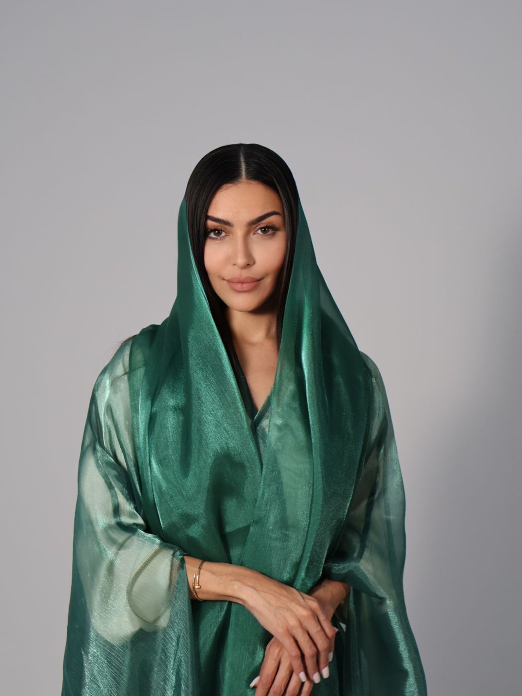 SHAWL ORGANZA EMERALD