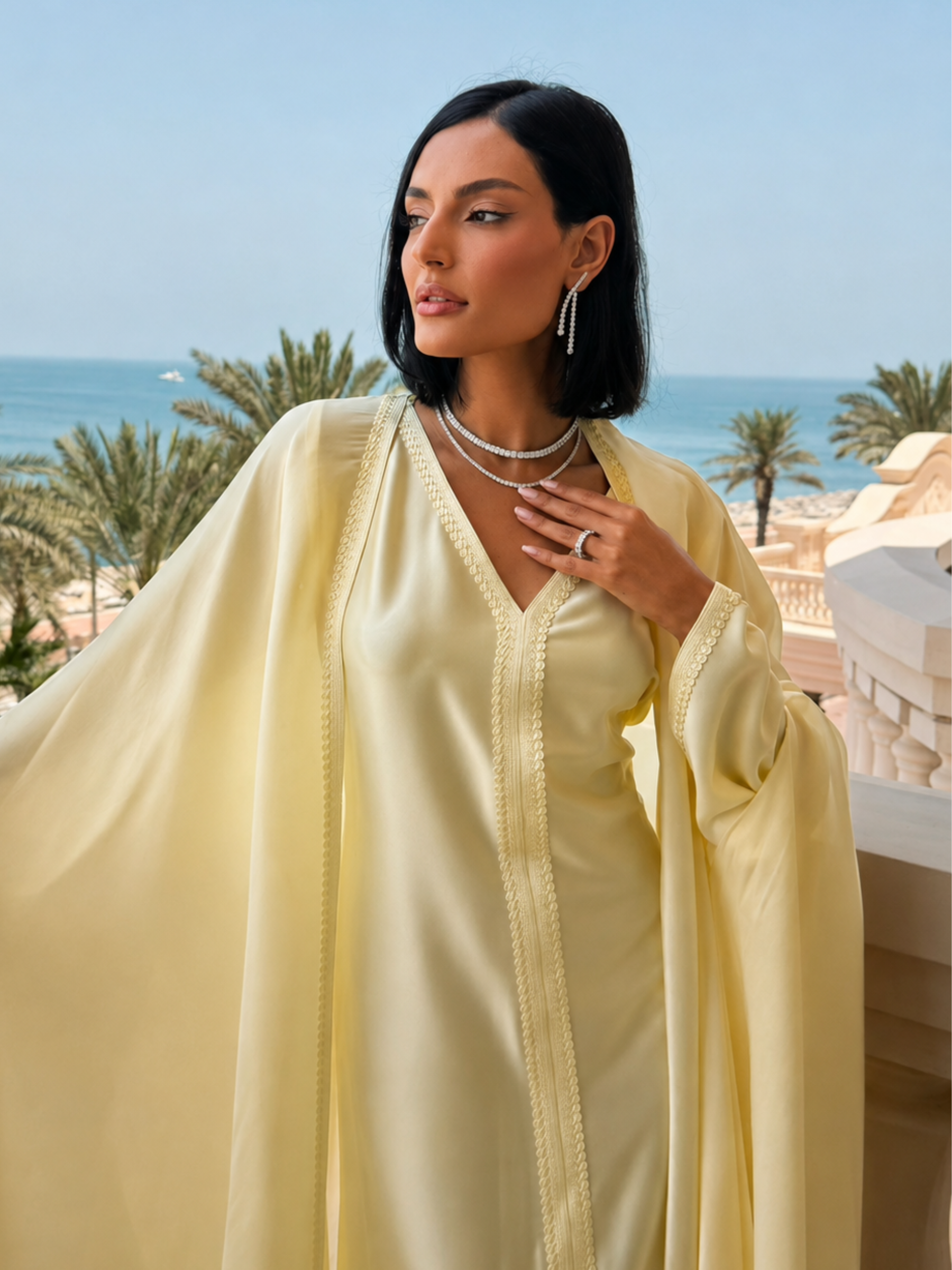 CAYRA BUTTER YELLOW KAFTAN