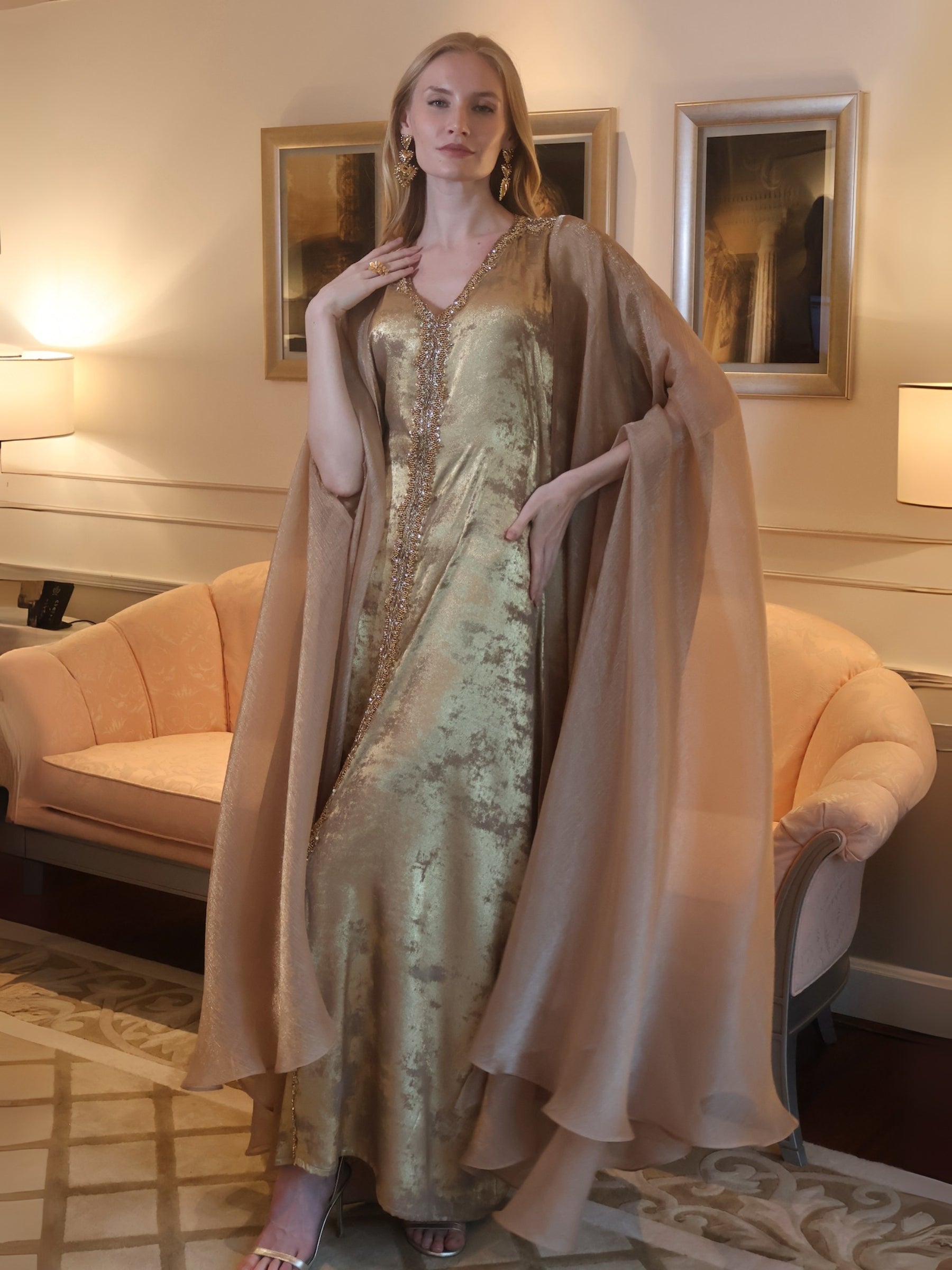 MIRA GOLD KAFTAN