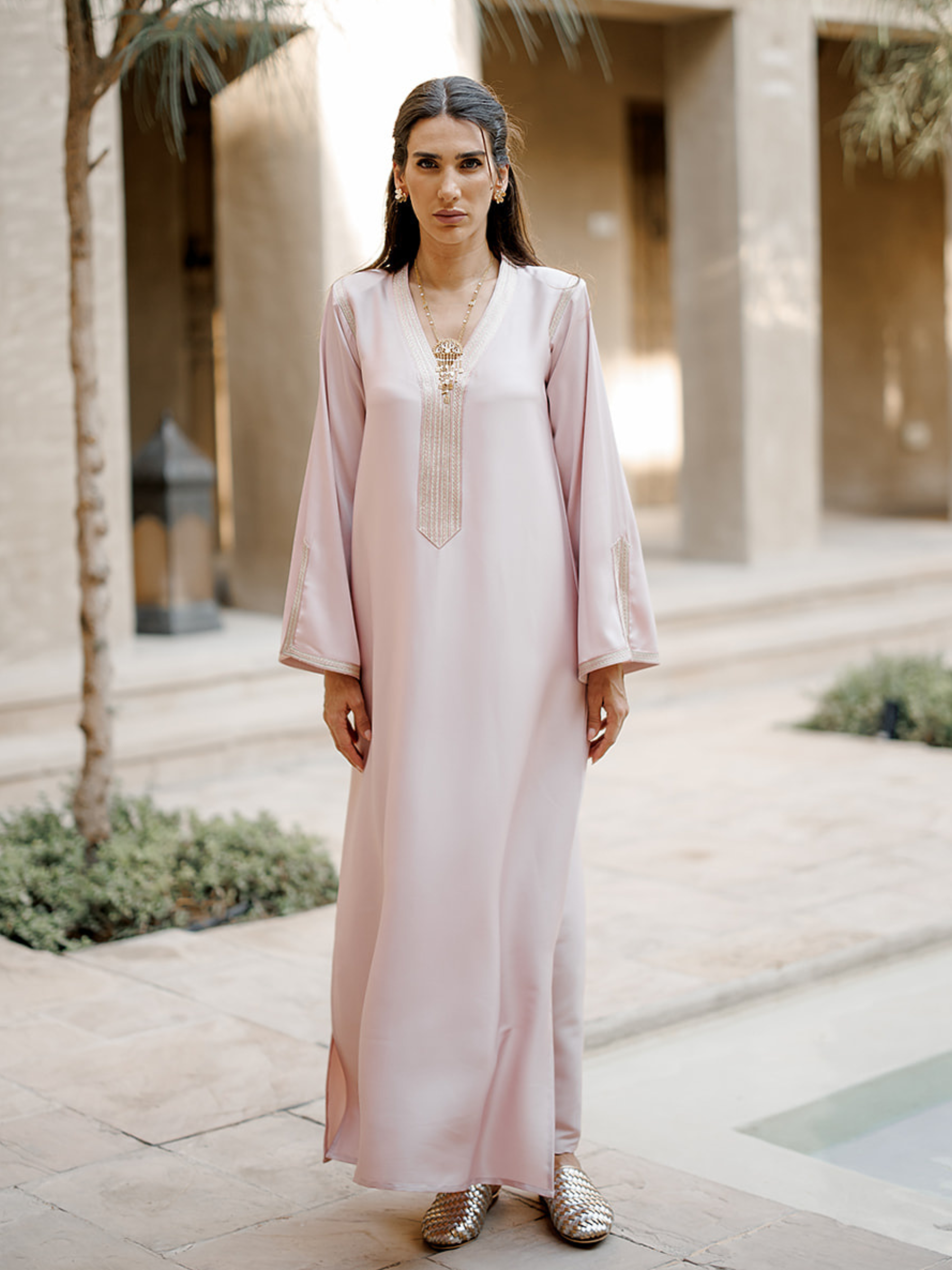 SIDRA BLUSH PINK KAFTAN