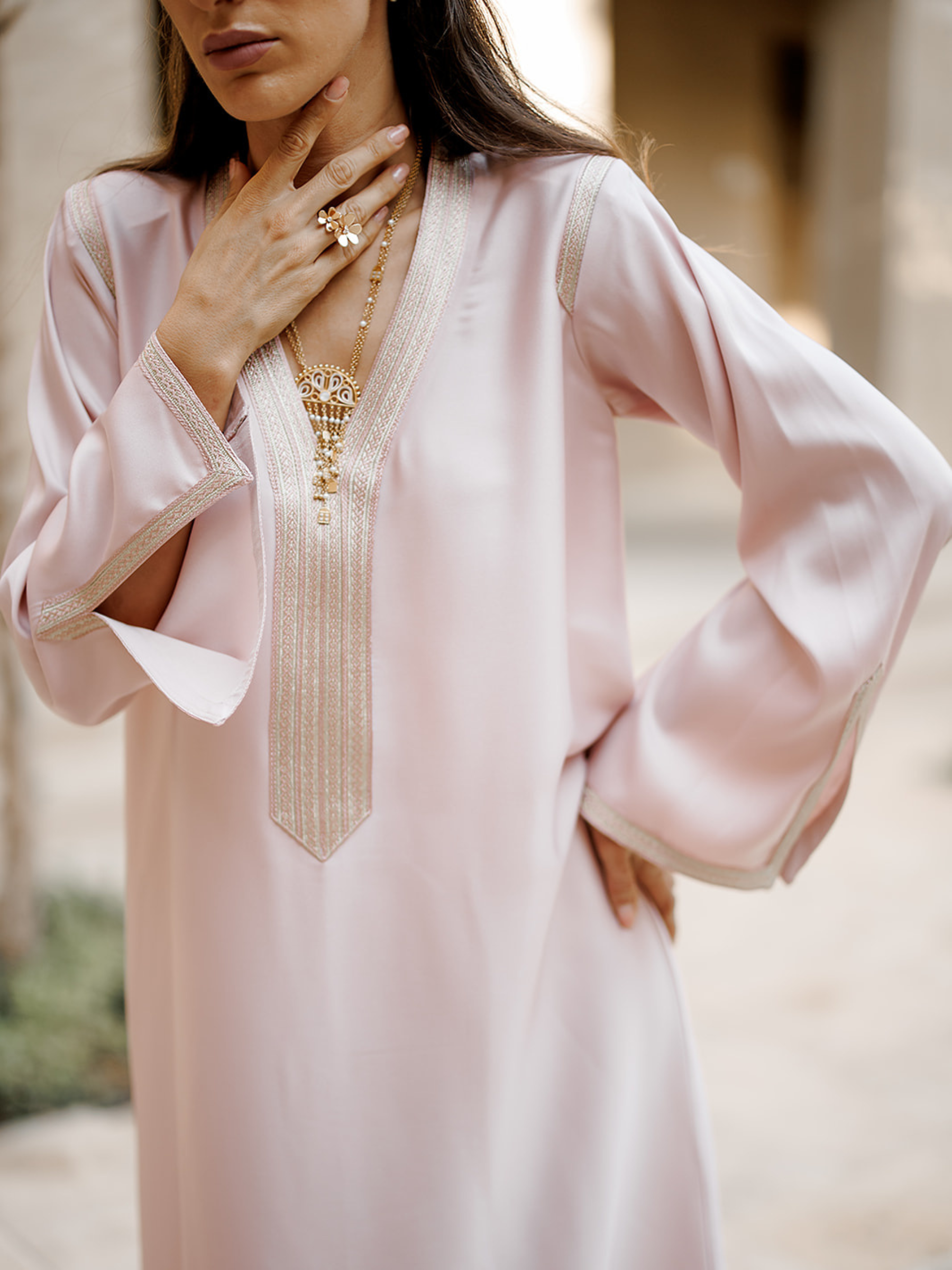 SIDRA BLUSH PINK KAFTAN
