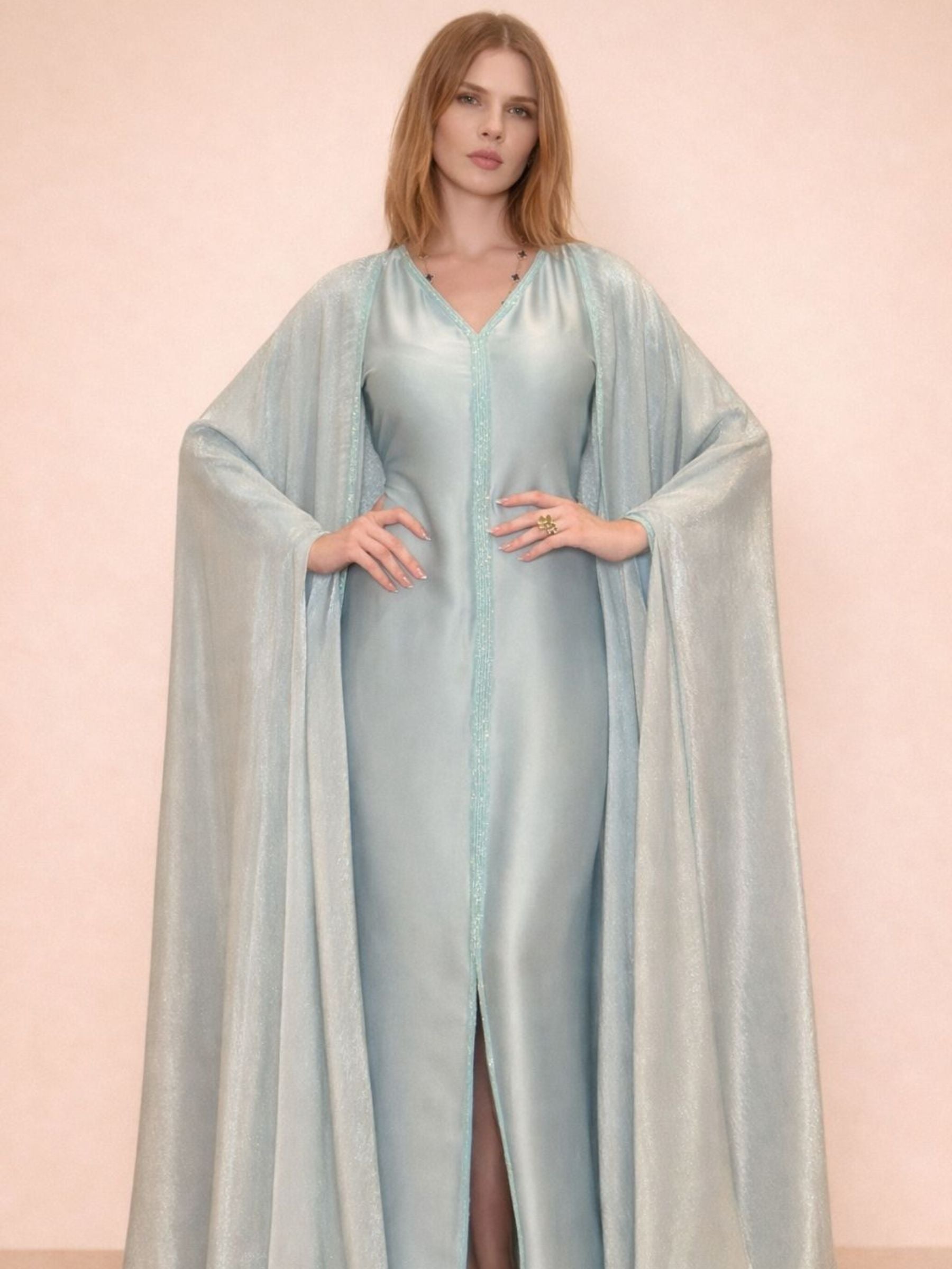 LENA LIGHT BLUE KAFTAN