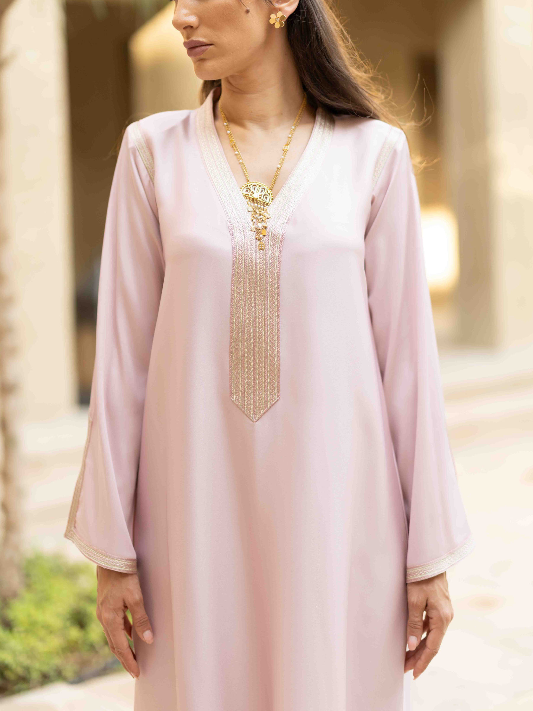 SIDRA BLUSH PINK KAFTAN