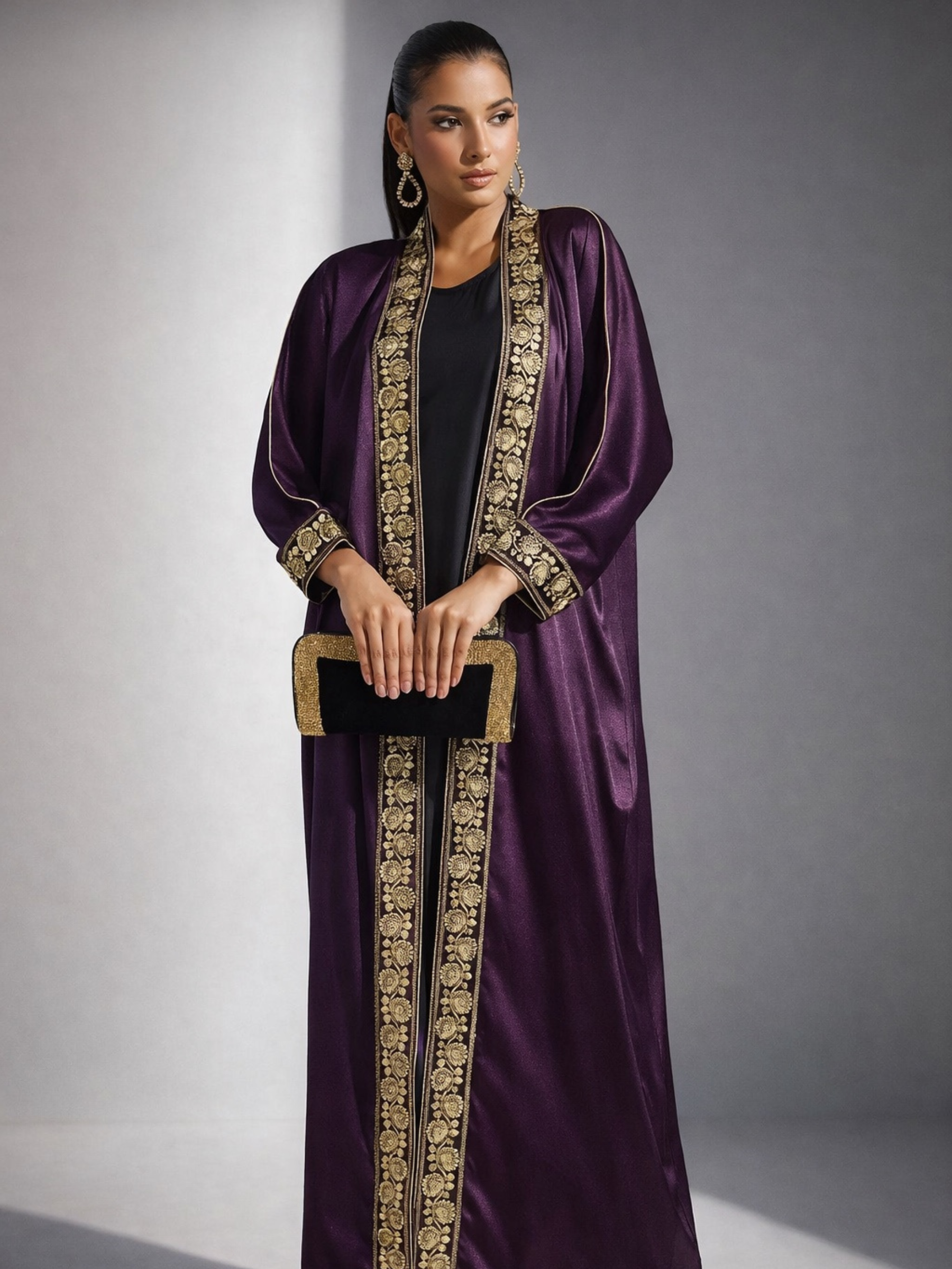 LAYALI PURPLE ABAYA