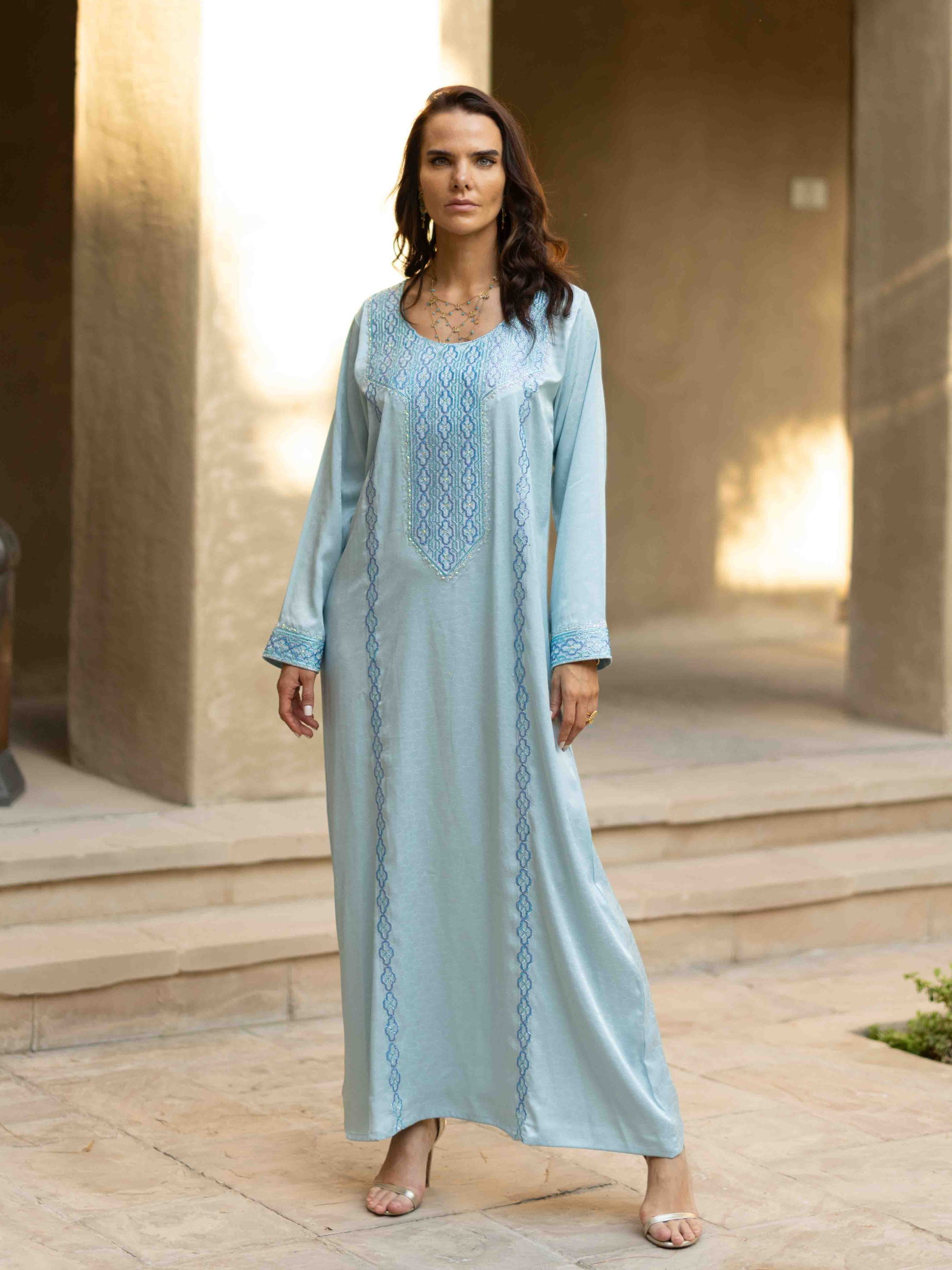 NOOR LIGHT BLUE MUKHAWAR