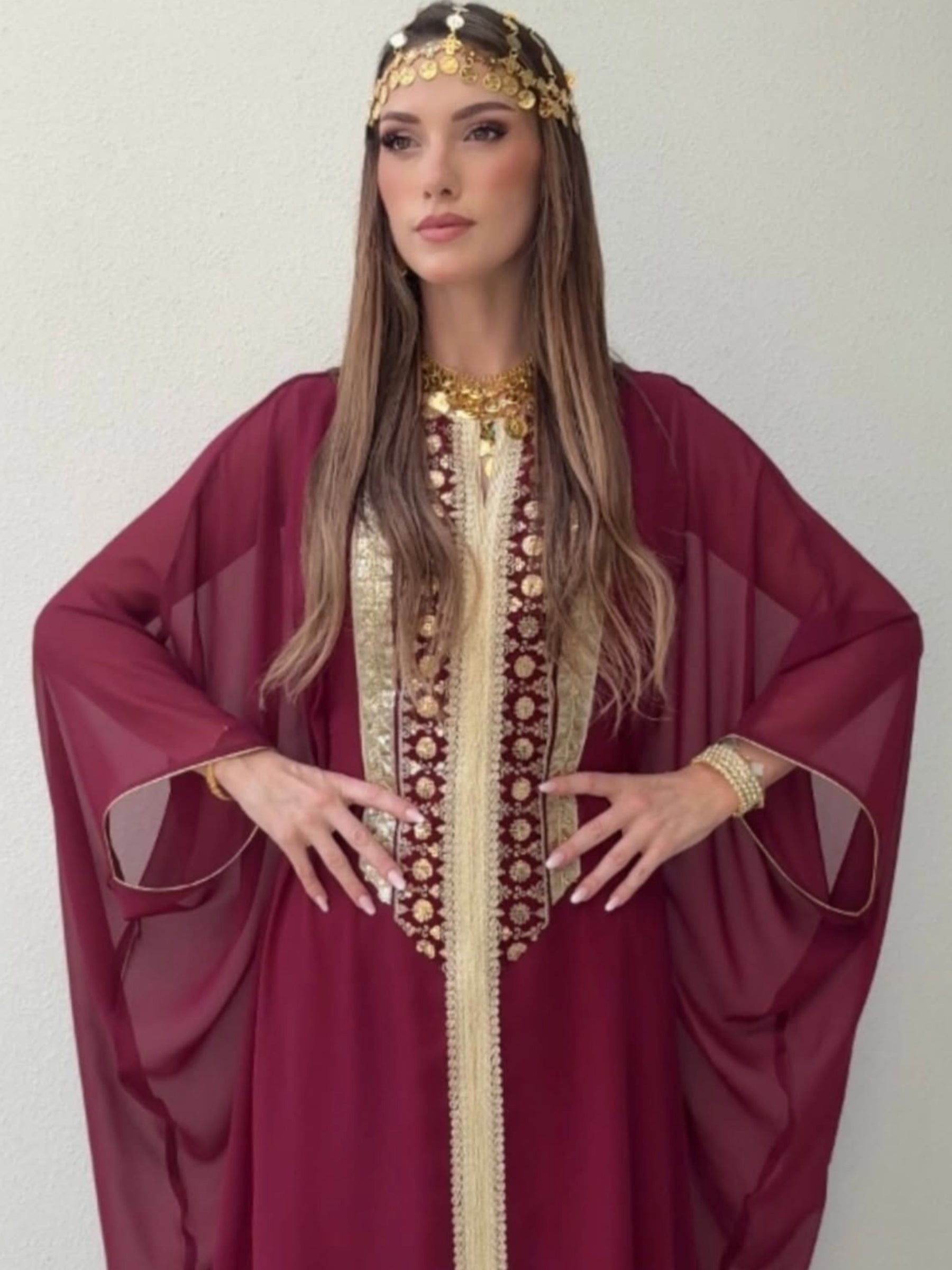 SAMIRA RED KAFTAN