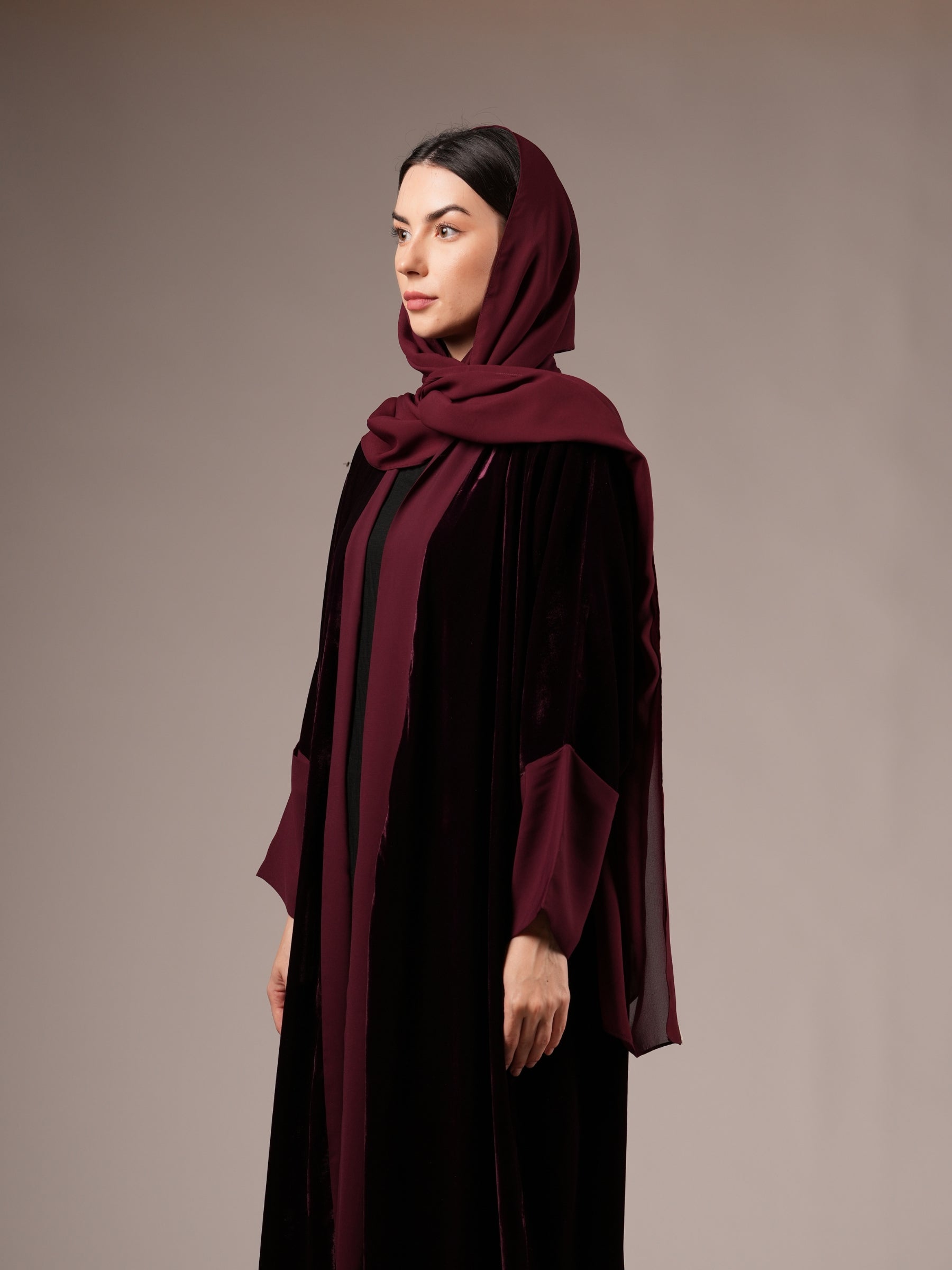 SHAWL MAROON