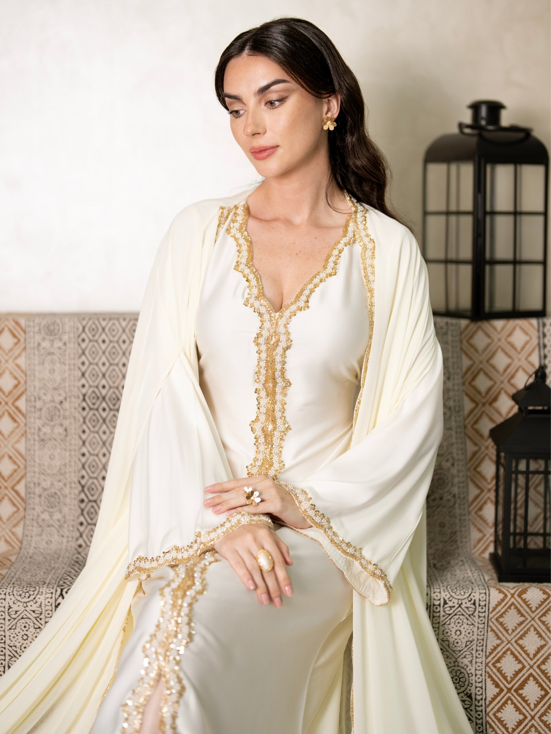 TALIA OFFWHITE KAFTAN