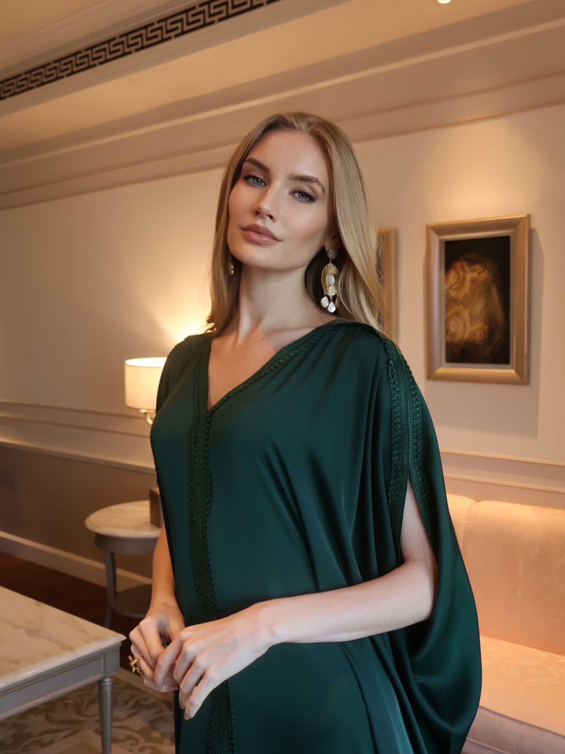 AMARA EMERALD KAFTAN
