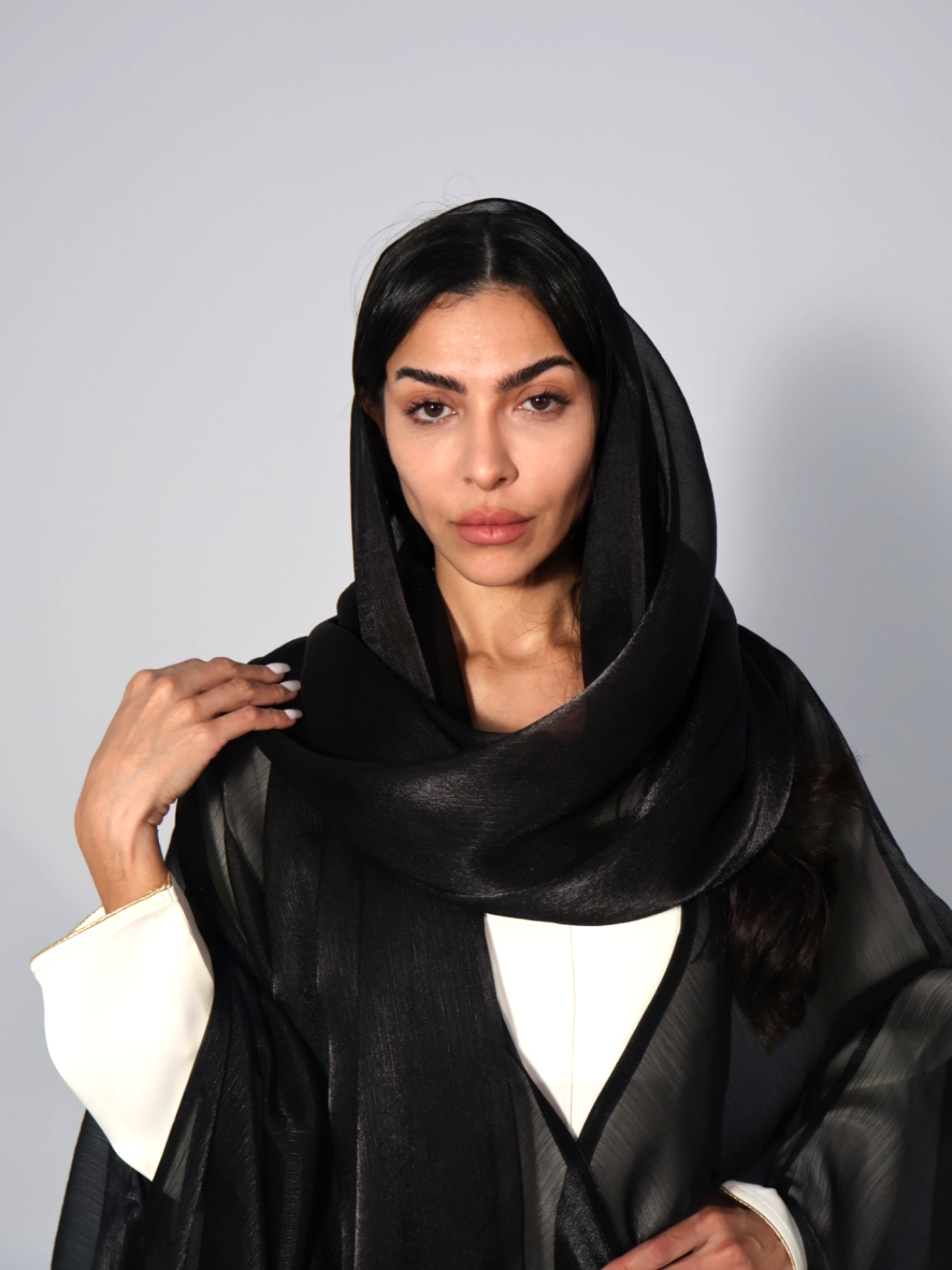SHAWL ORGENZA BLACK