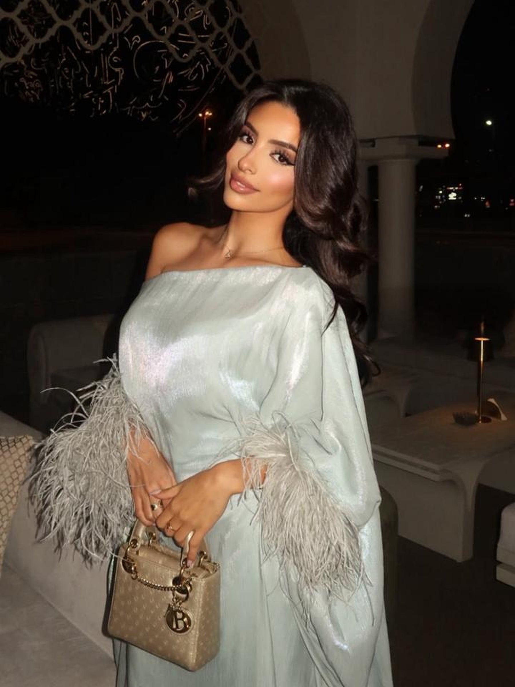 JASMINE FEATHER KAFTAN